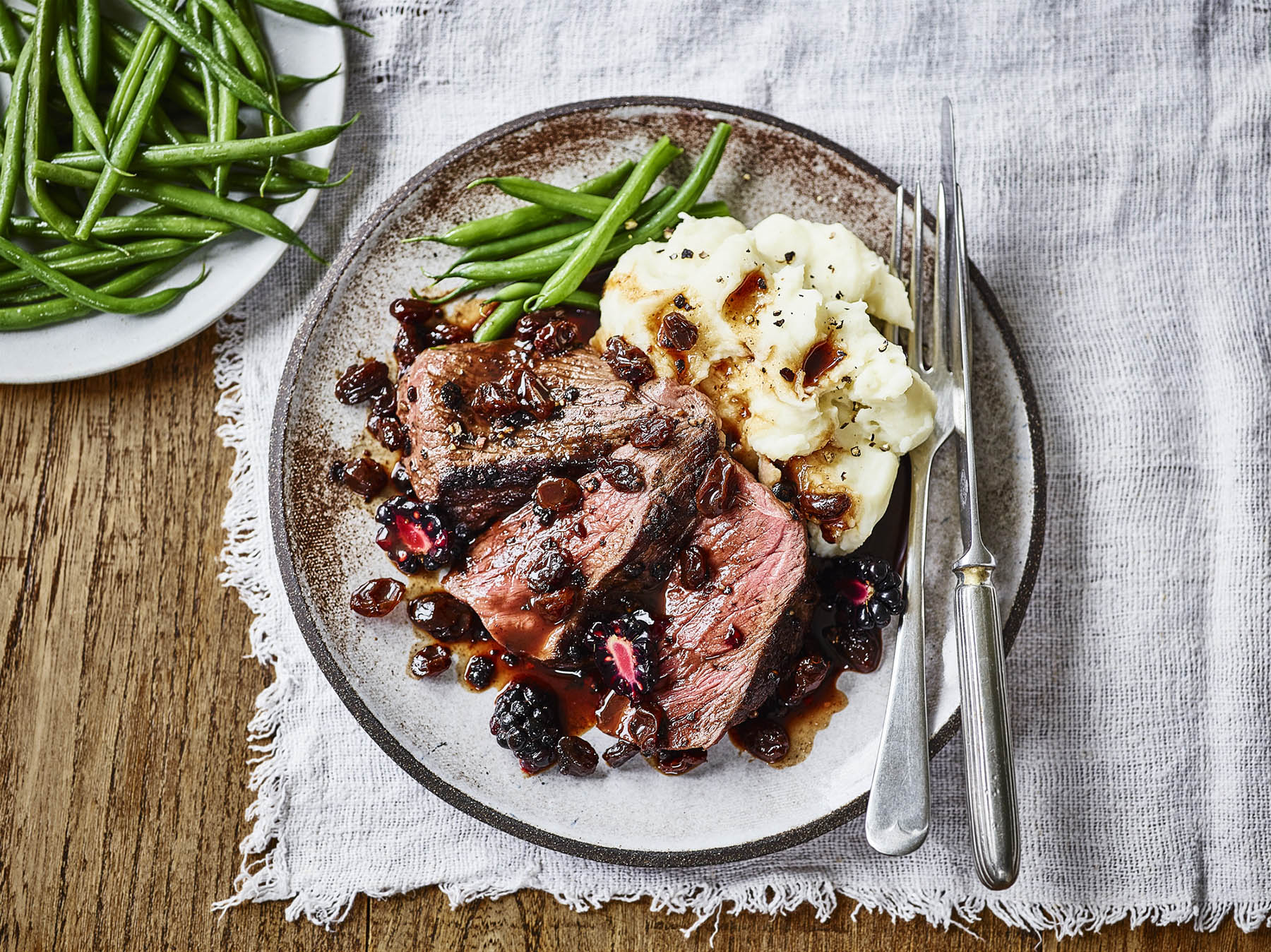 California Raisin Venison Blackberry Raisin Sauce