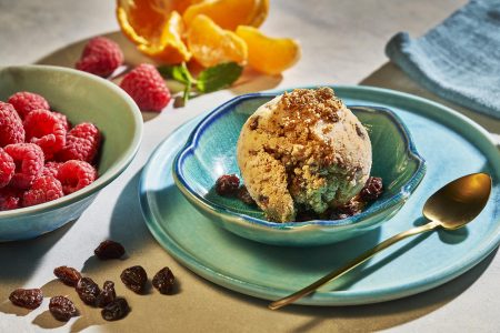 California Raisin and Brown Bread Frozen Yogurt Recipe