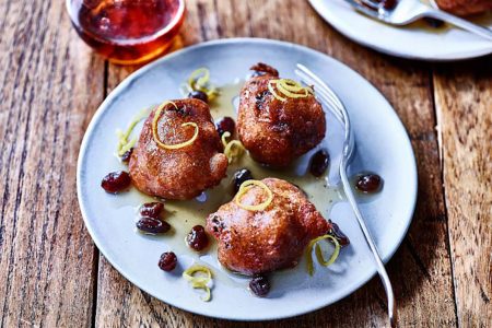 California Raisin Pancake Balls